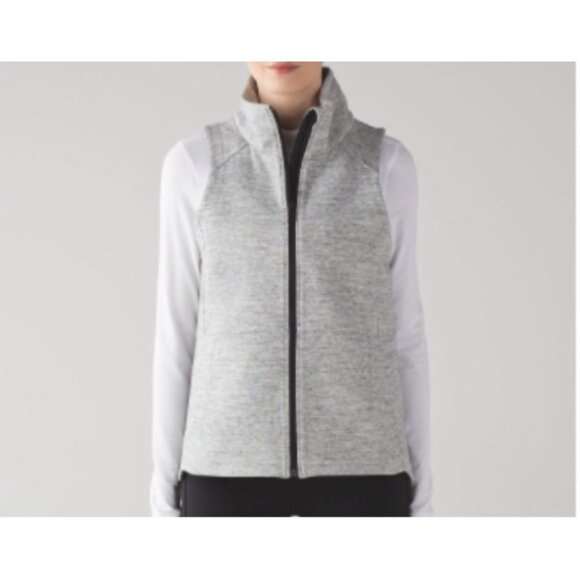 lululemon athletica Jackets & Blazers - Lululemon Going Places Heathered Grey Women's Vest Sz 4